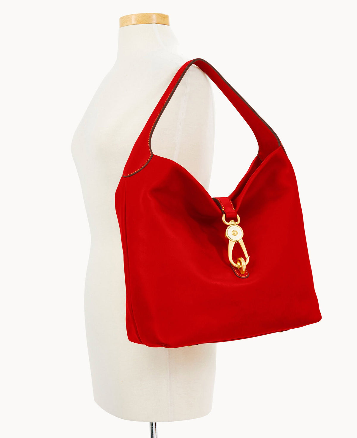 Dooney & Bourke Florentine Logo Lock Shoulder Bag Red