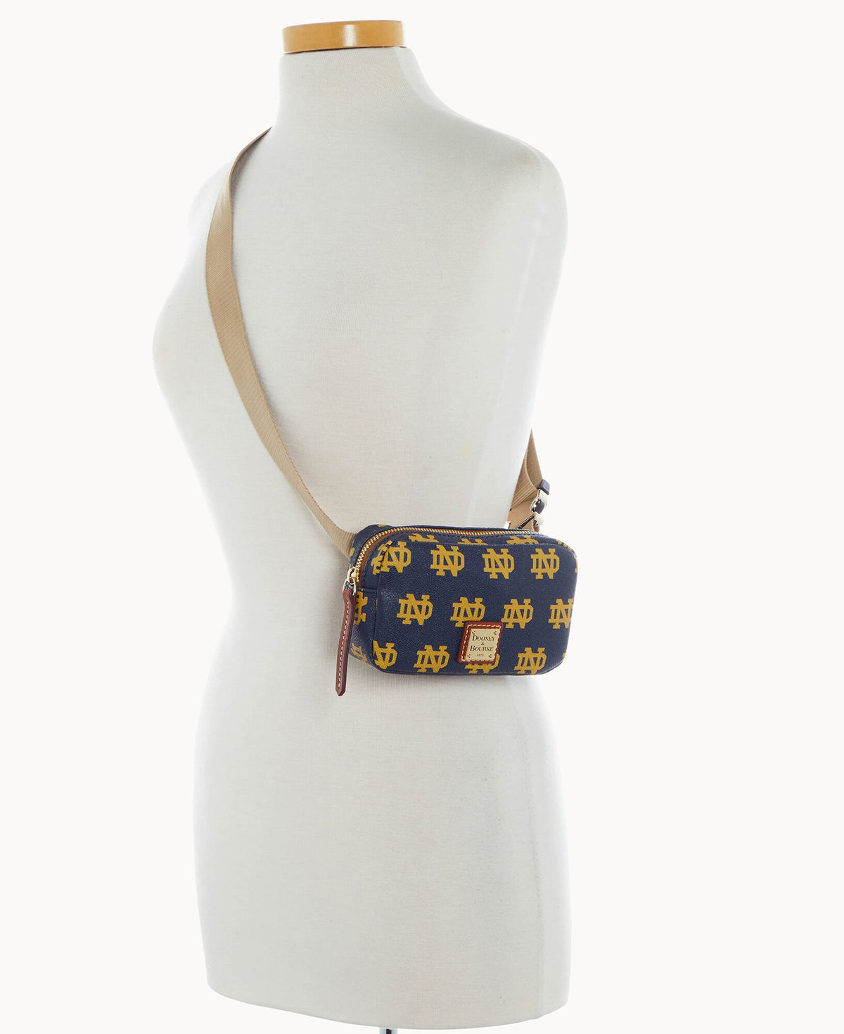 Dooney & Bourke Collegiate University of Notre Dame Belt Bag Navy