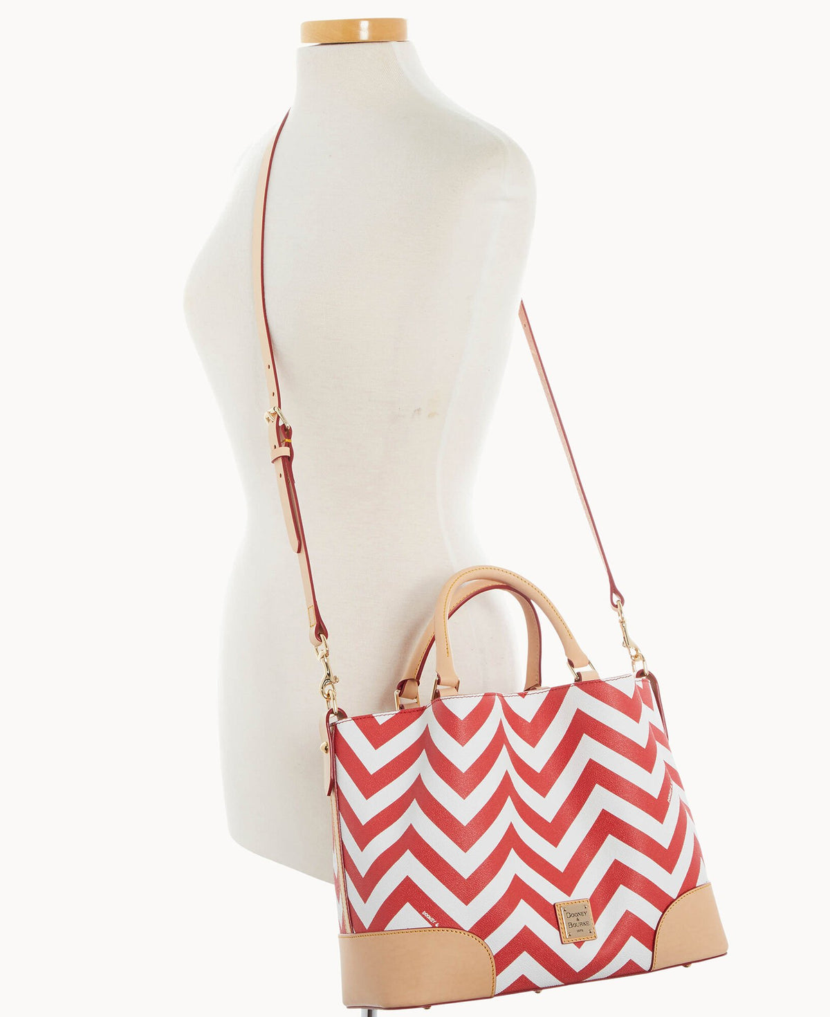 Dooney & Bourke Chevron Brenna Red