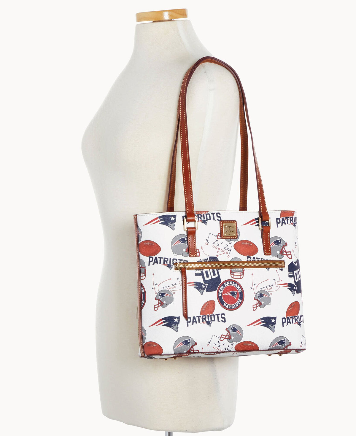 Dooney & Bourke NFL Patriots Shopper White Multi
