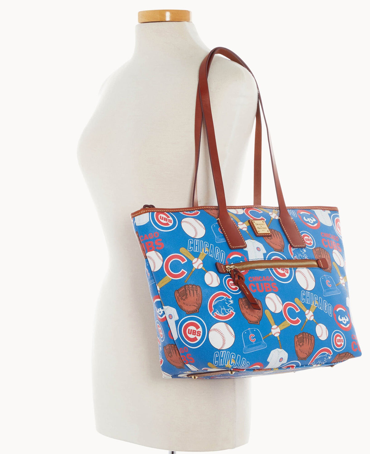 Dooney & Bourke MLB Cubs Zip Tote Blue