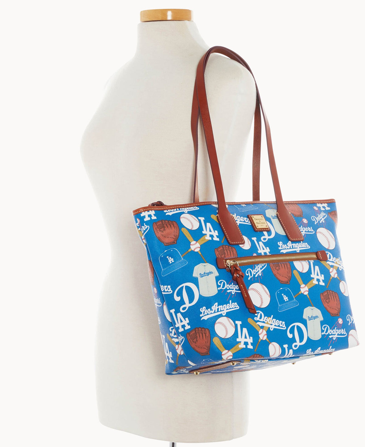 Dooney & Bourke MLB Dodgers Zip Tote Blue