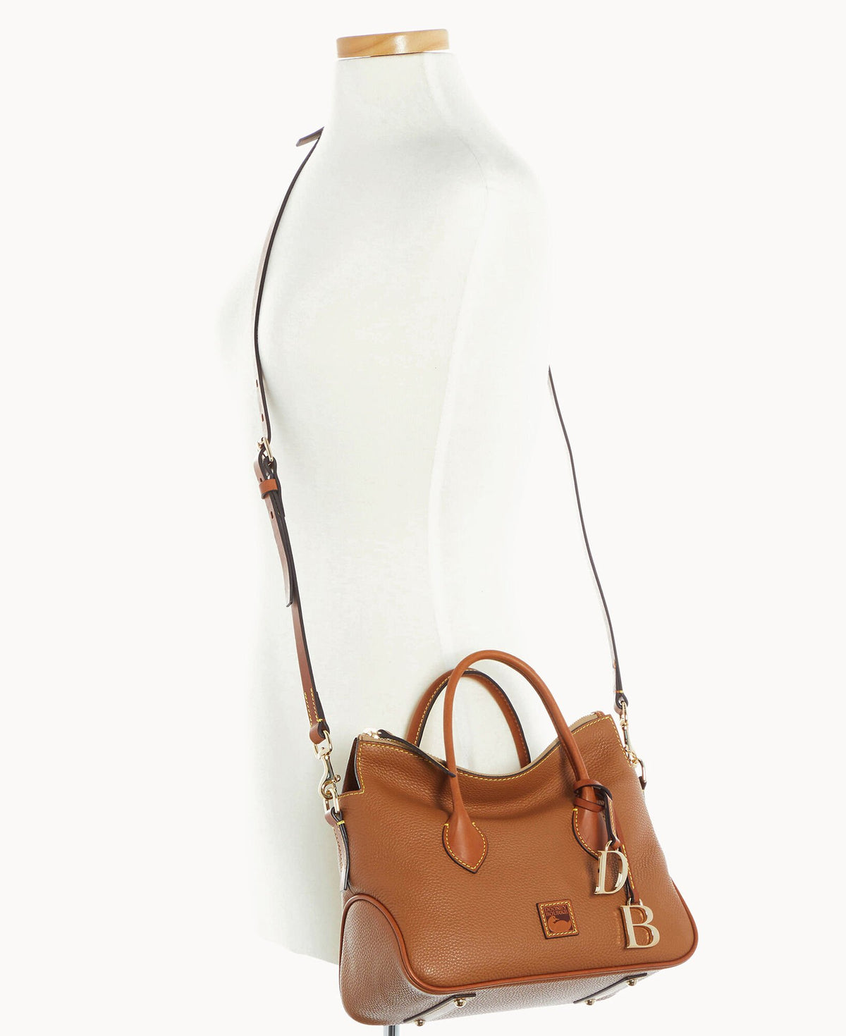 Dooney & Bourke Pebble Grain Satchel Caramel