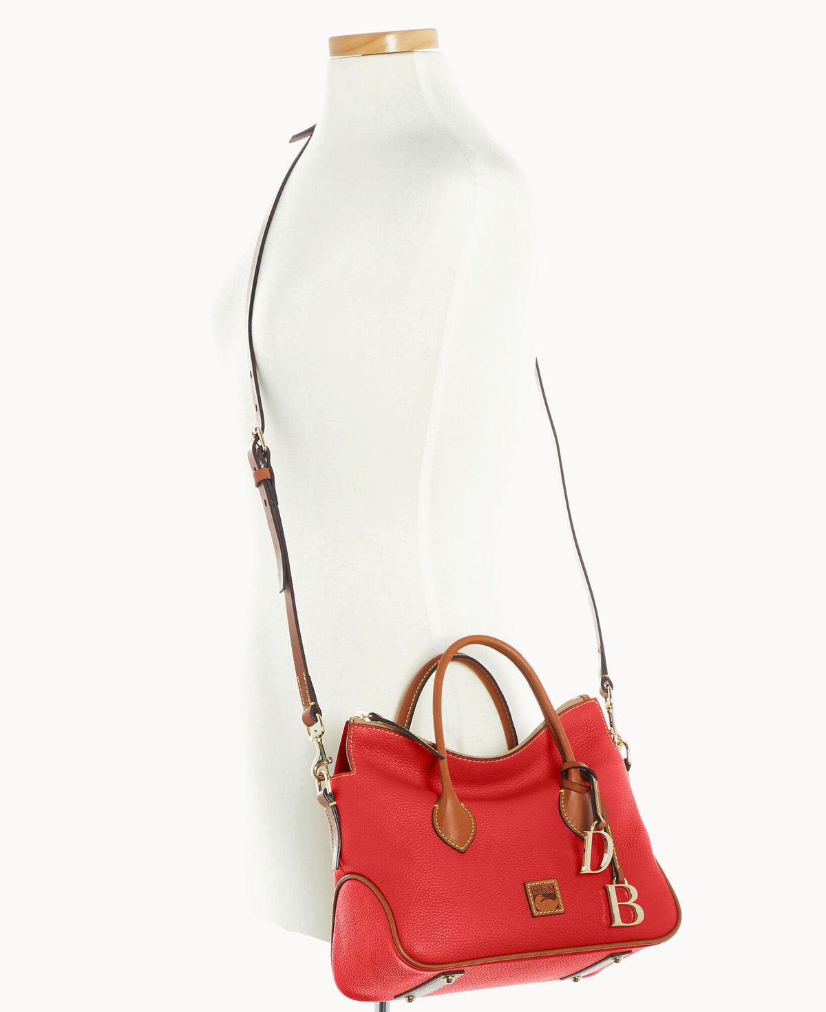 Dooney & Bourke Pebble Grain Satchel Red