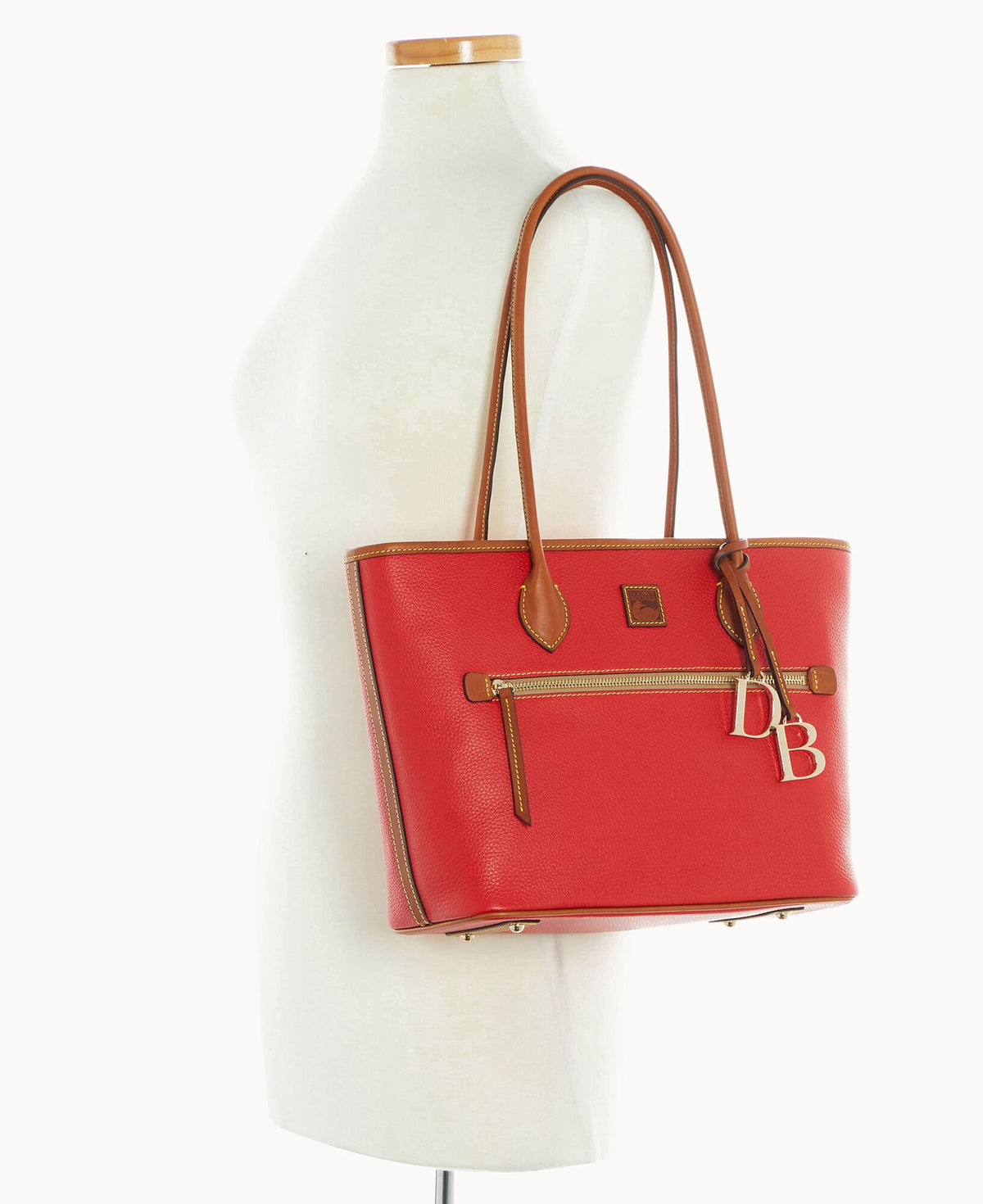 Dooney & Bourke Pebble Grain Tote Red
