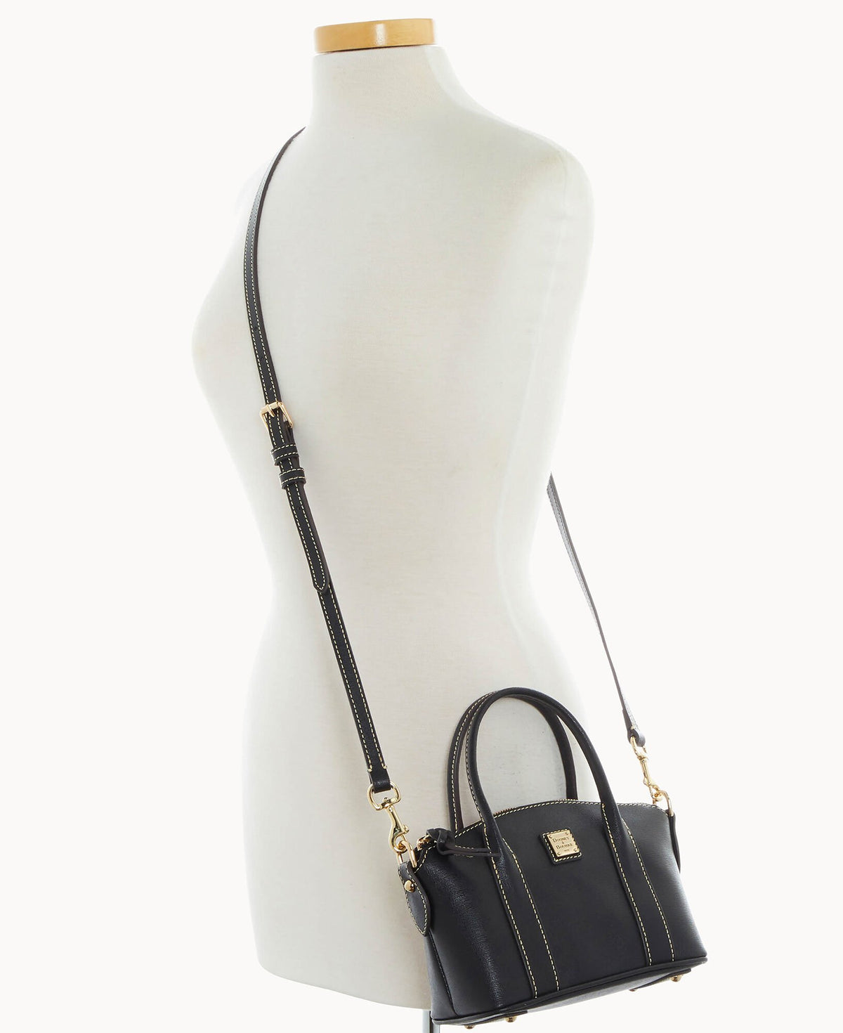 Dooney & Bourke Saffiano Small Madeline Satchel Black