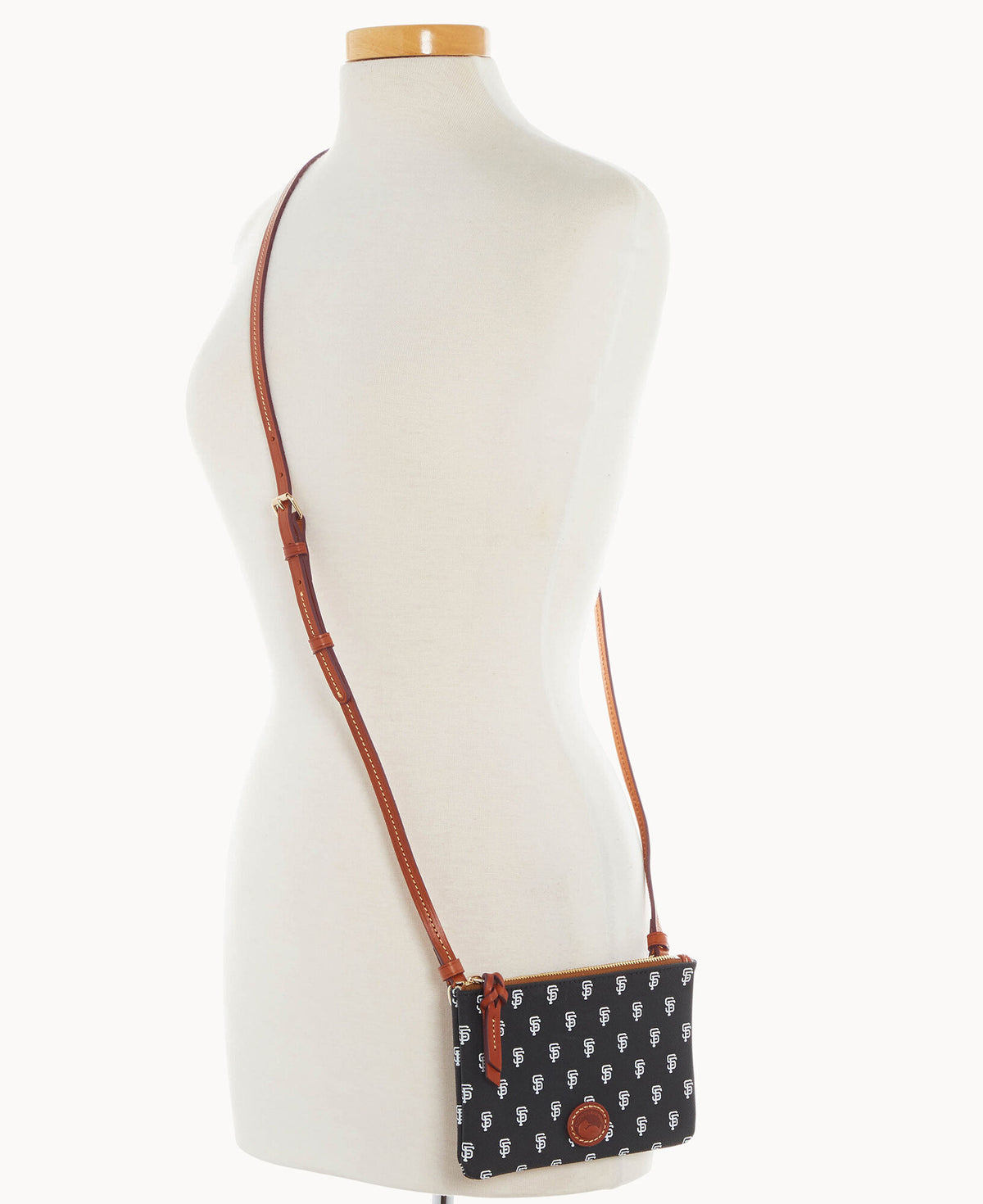 Dooney & Bourke MLB Giants Top Zip Crossbody Black