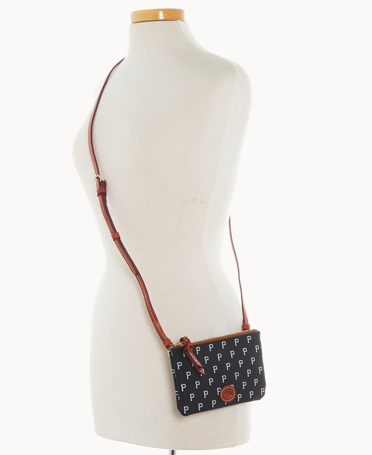 Dooney & Bourke MLB Pirates Top Zip Crossbody Black