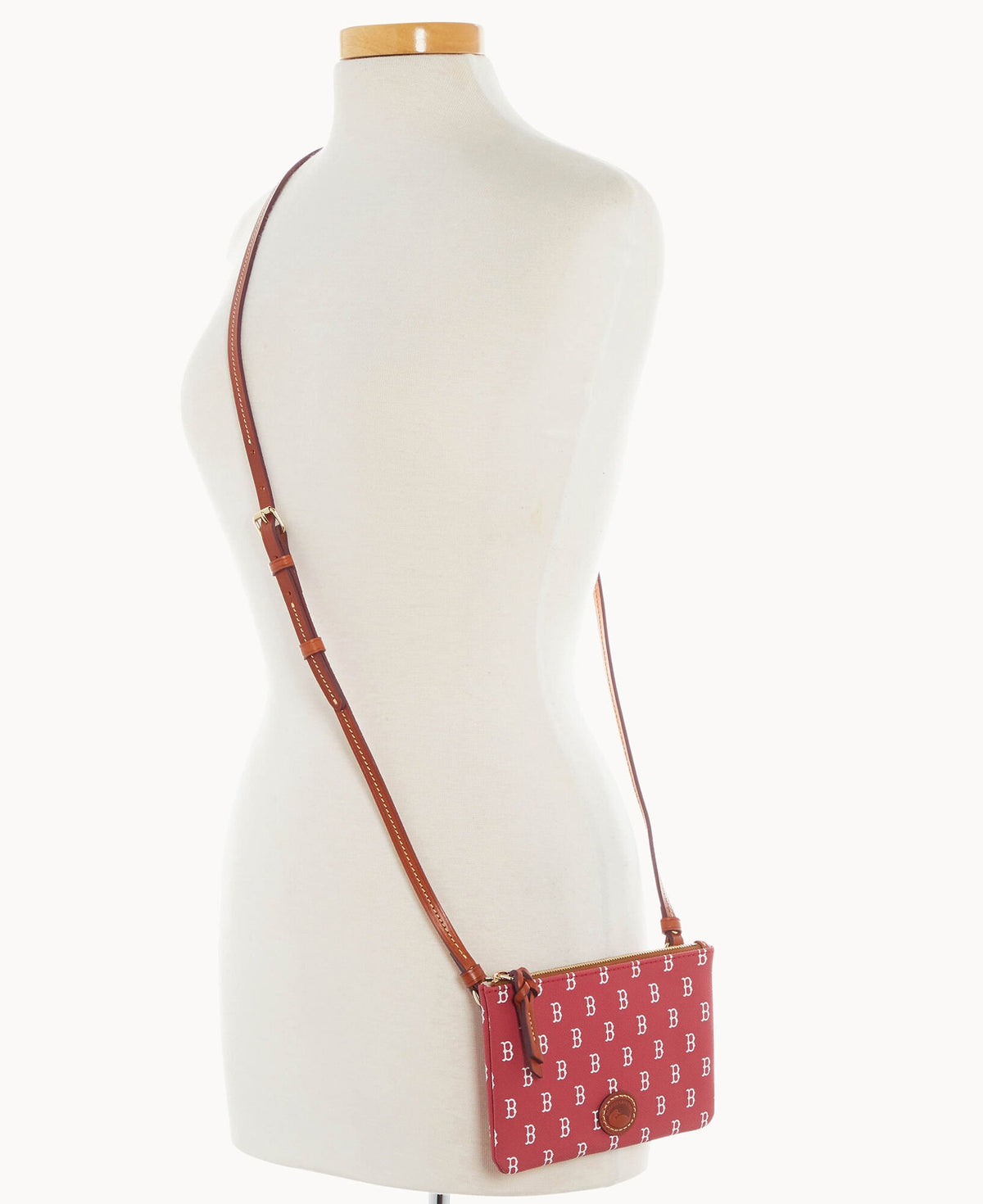 Dooney & Bourke MLB Red Sox Top Zip Crossbody Red