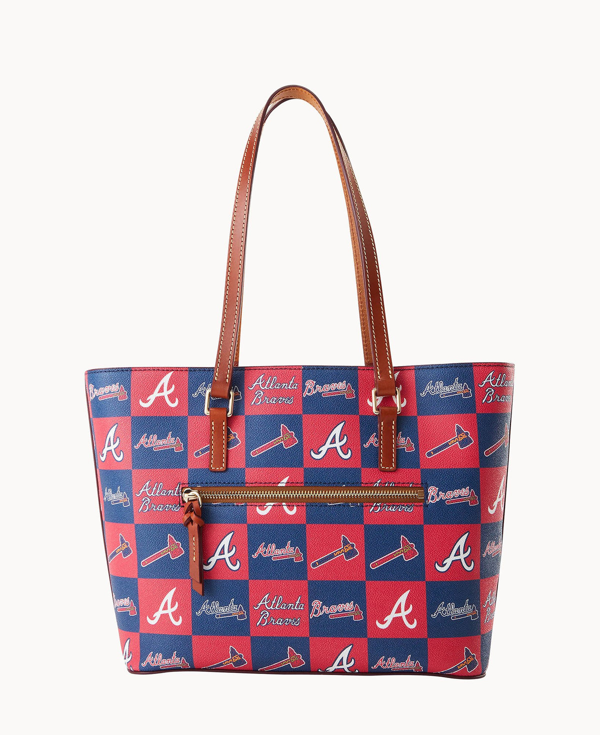 Dooney & Bourke MLB Braves Zip Tote Navy