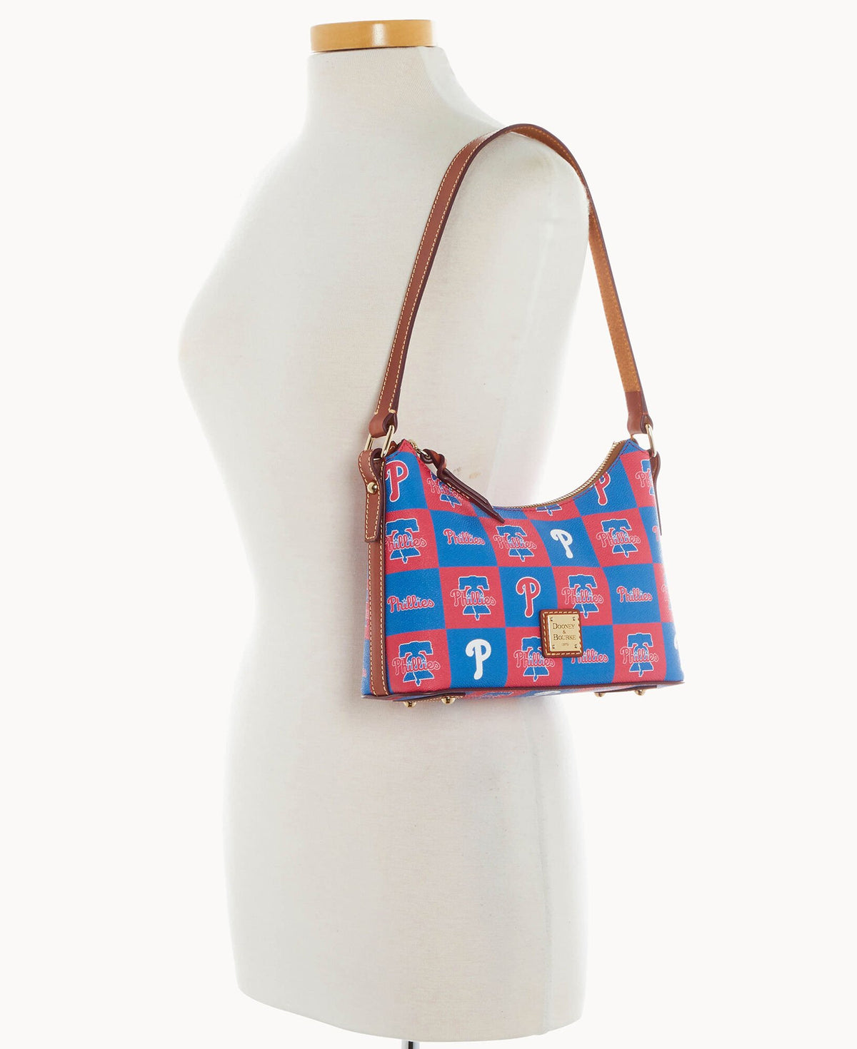 Dooney & Bourke MLB Phillies Baguette Red