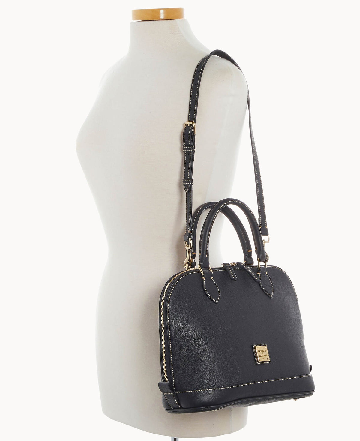Dooney & Bourke Sorrento Zip Zip Satchel Black