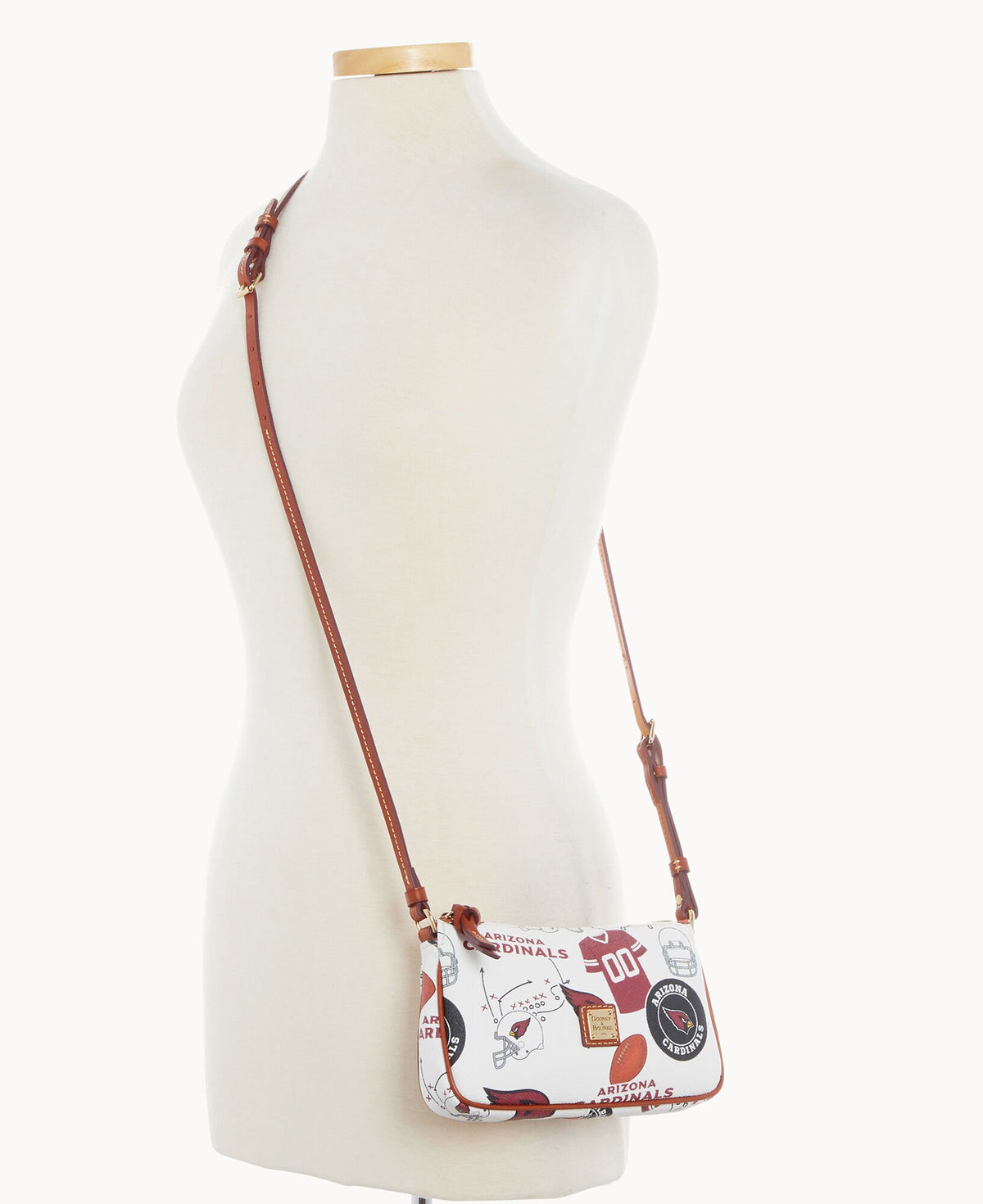 Dooney & Bourke NFL AZ Cardinals Lexi Crossbody/Sm Coin Case White Multi