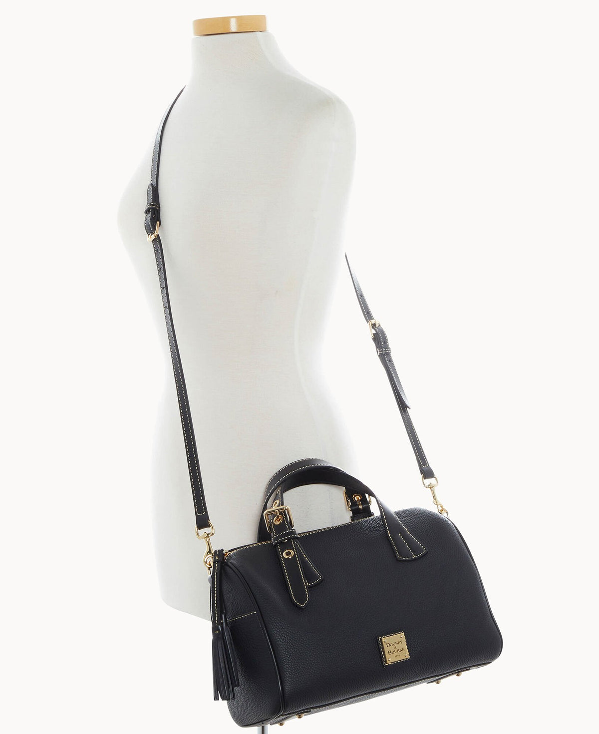 Dooney & Bourke Pebble Grain Kendra Satchel Black Black