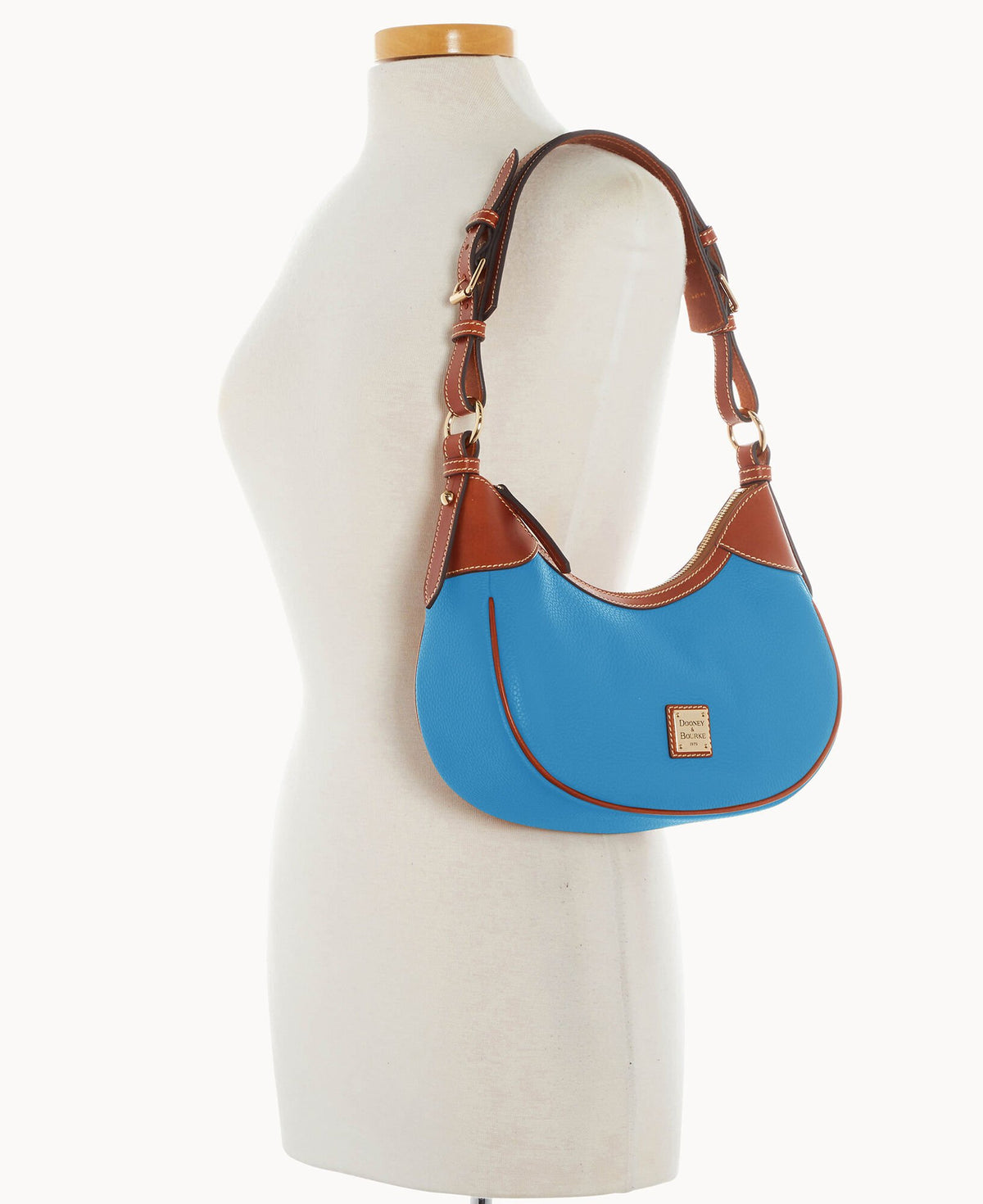 Dooney & Bourke Pebble Grain Small Hobo Azure