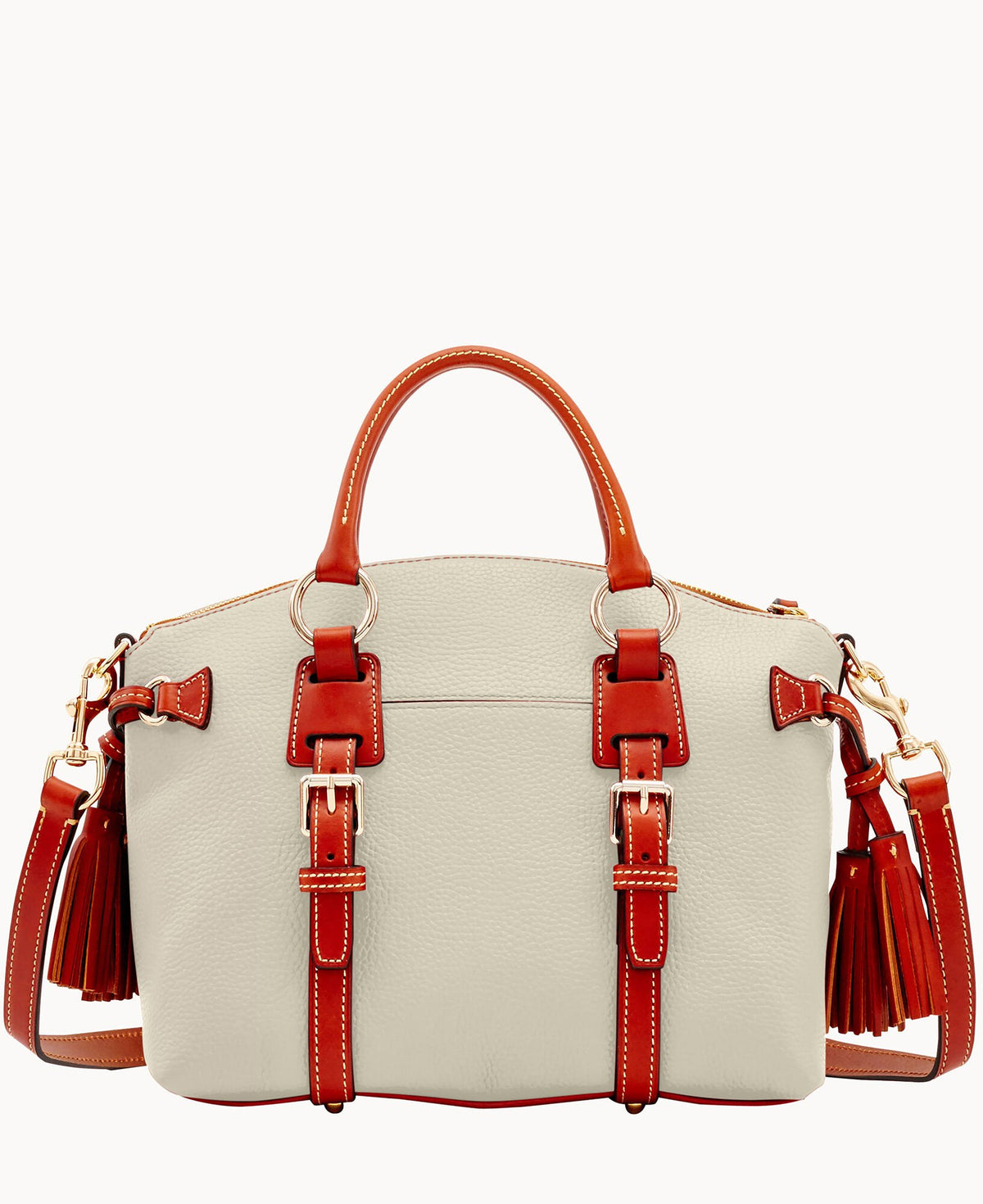 Dooney & Bourke Pebble Grain Bristol Satchel Bone