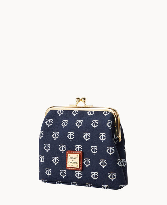 Dooney & Bourke MLB Twins Large Framed Purse Navy