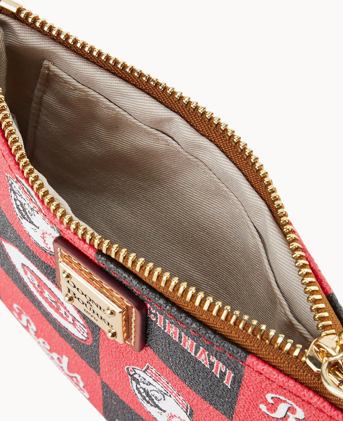 Dooney & Bourke MLB Reds Stadium Wristlet Red