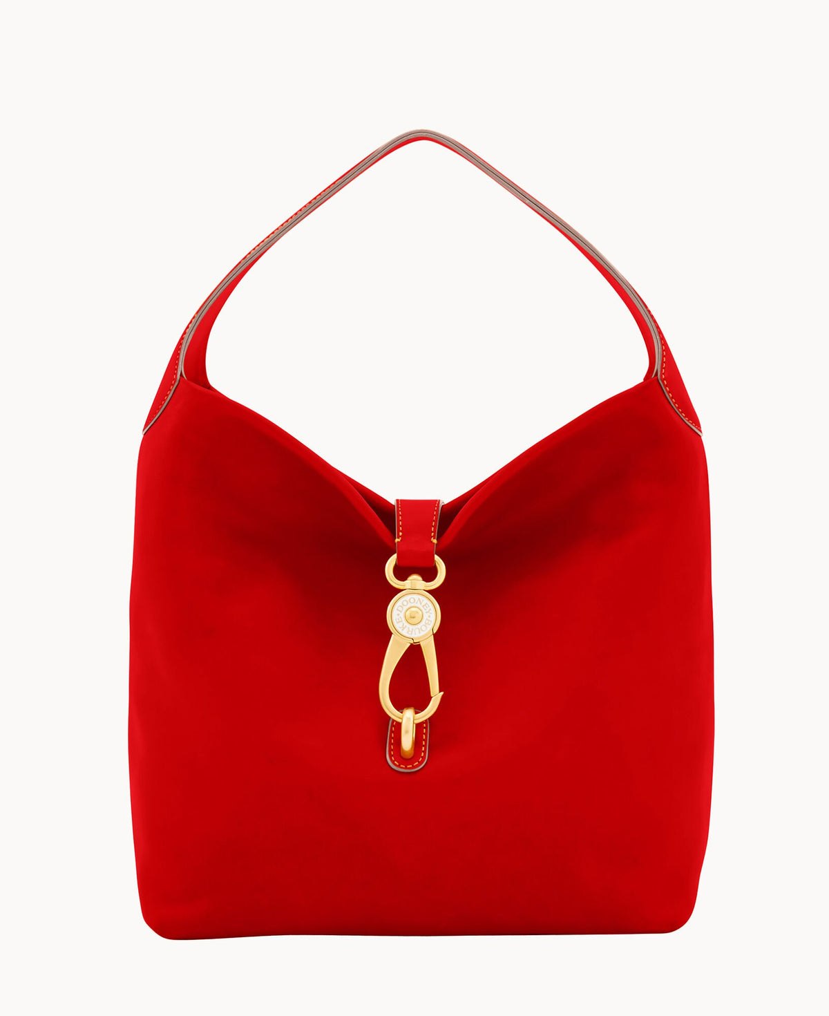 Dooney & Bourke Florentine Logo Lock Shoulder Bag Red