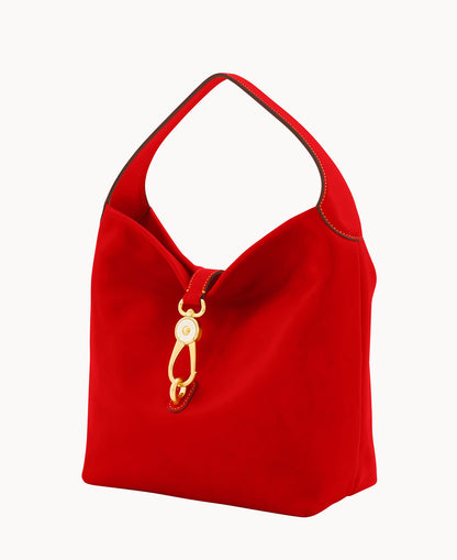 Dooney & Bourke Florentine Logo Lock Shoulder Bag Red