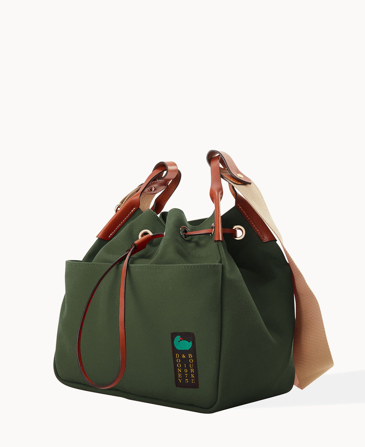 Dooney & Bourke Canvas Drawstring 30 Forest