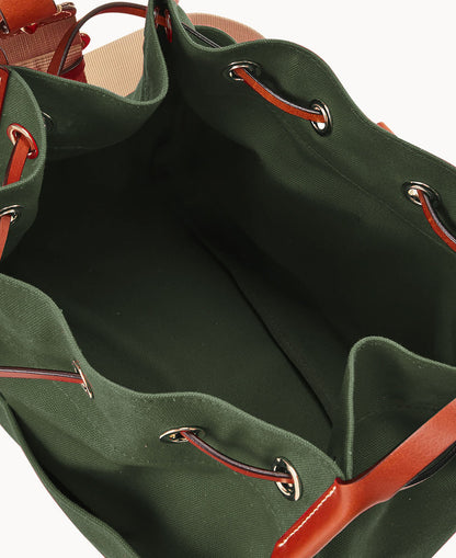Dooney & Bourke Canvas Drawstring 30 Forest