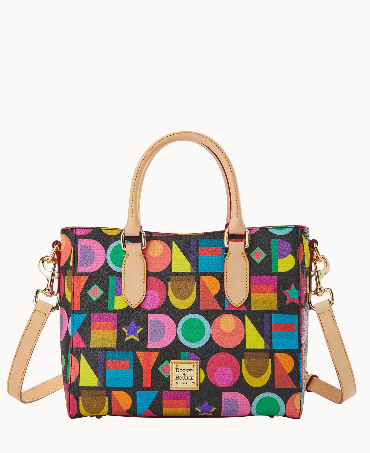Dooney & Bourke Art Deco Top Handle Tote Black