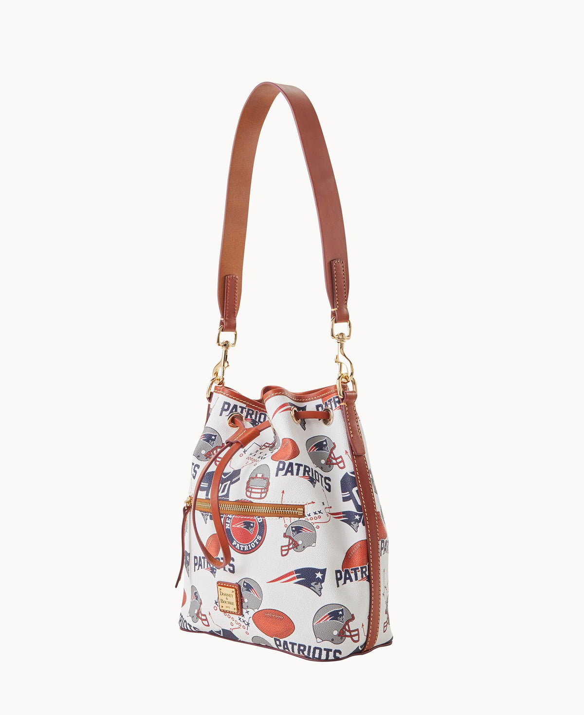Dooney & Bourke NFL Patriots Drawstring White Multi