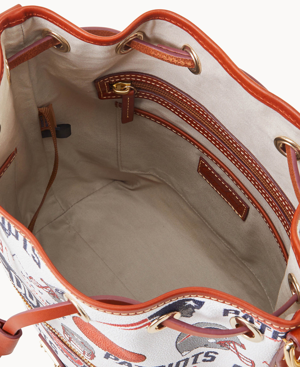 Dooney & Bourke NFL Patriots Drawstring White Multi