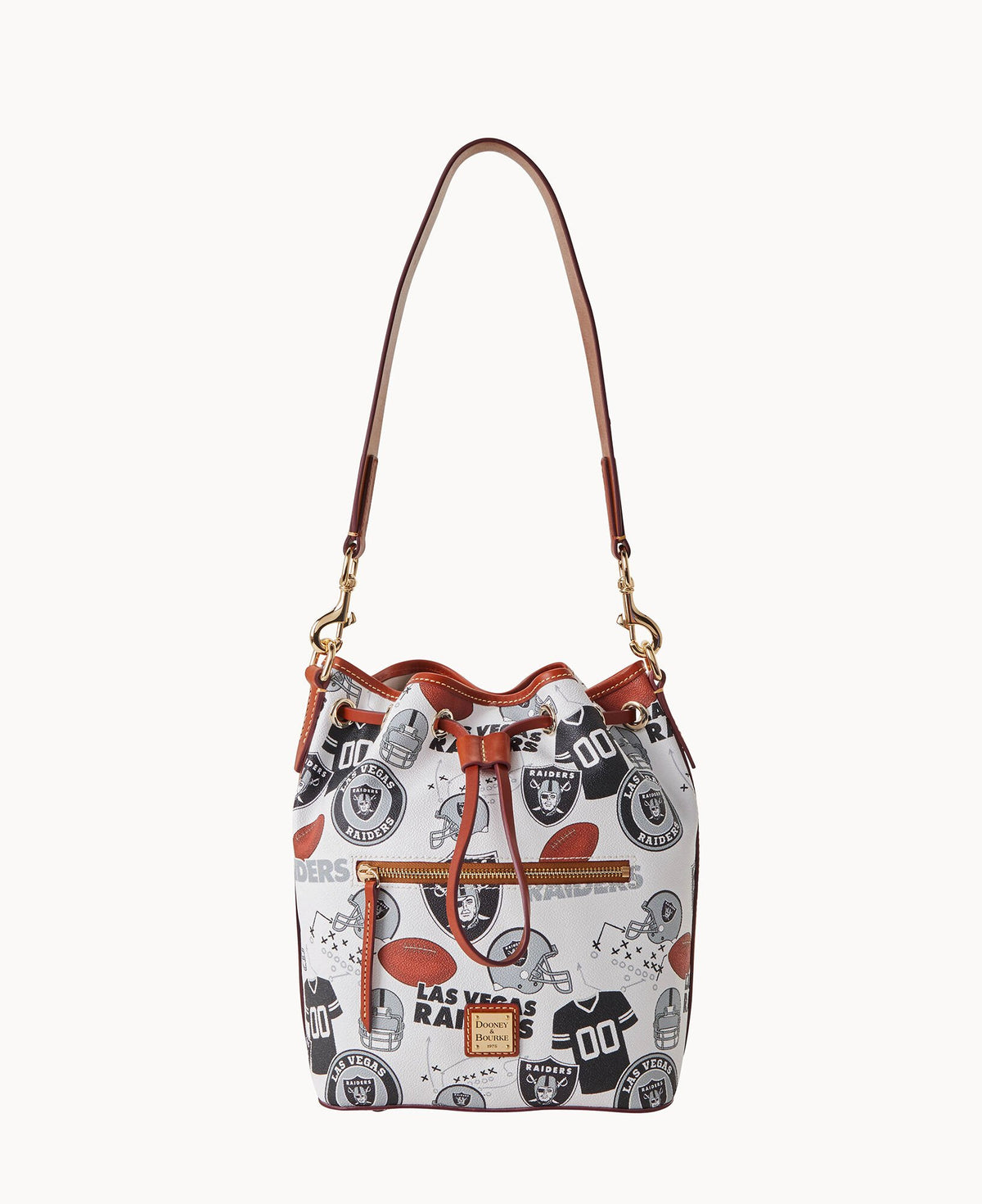 Dooney & Bourke NFL Raiders Drawstring White Multi