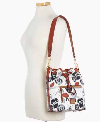 Dooney & Bourke NFL Raiders Drawstring White Multi