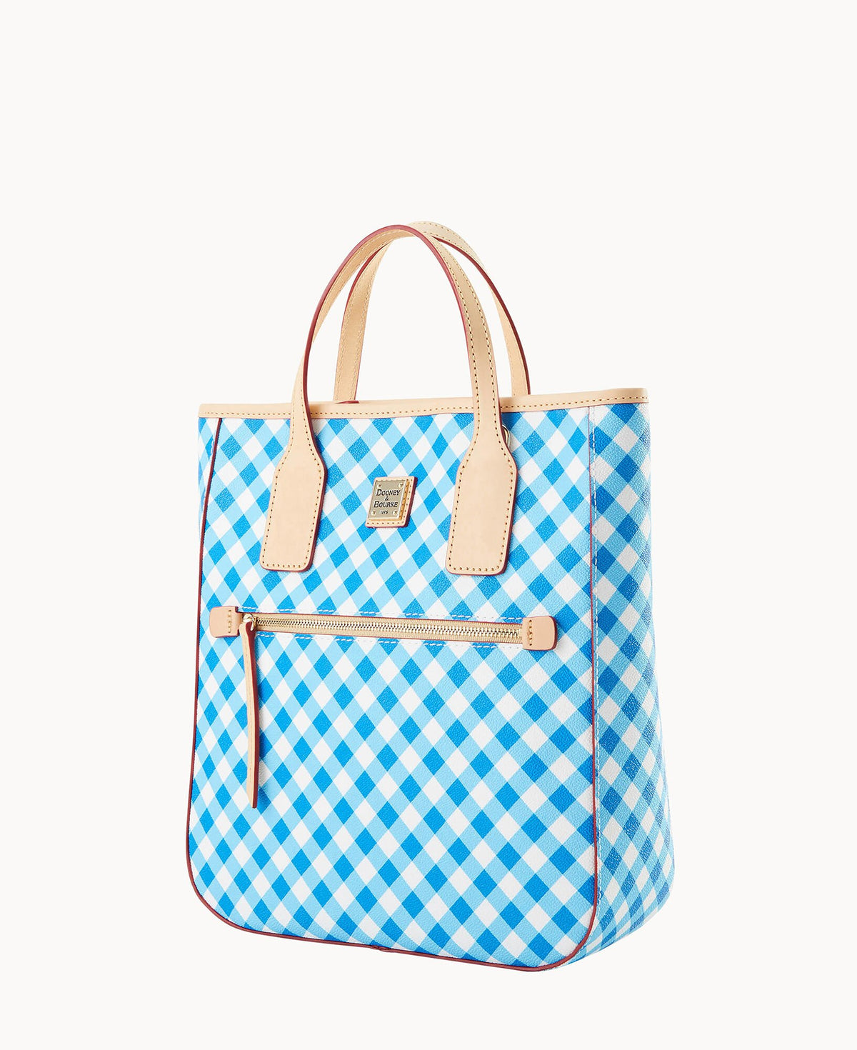 Dooney & Bourke Gingham II Handle Tote Sky Blue