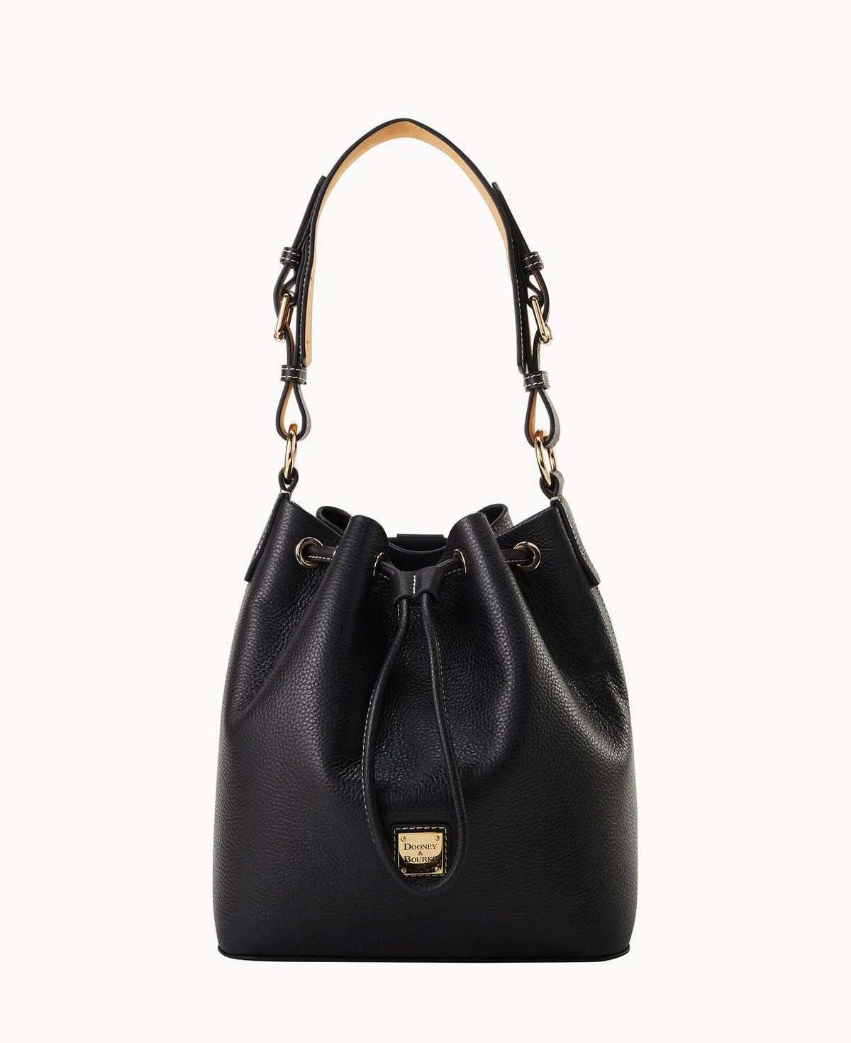 Dooney & Bourke Lucca Leather Drawstring Black