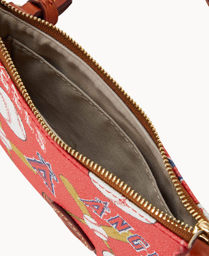 Dooney & Bourke MLB Angels Top Zip Crossbody Red