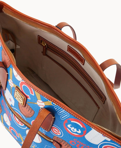 Dooney & Bourke MLB Cubs Zip Tote Blue