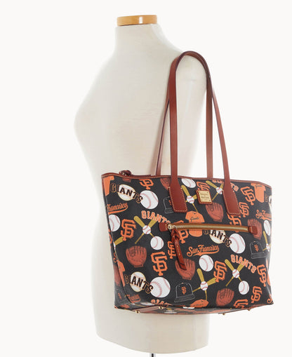 Dooney & Bourke MLB Giants Zip Tote Black