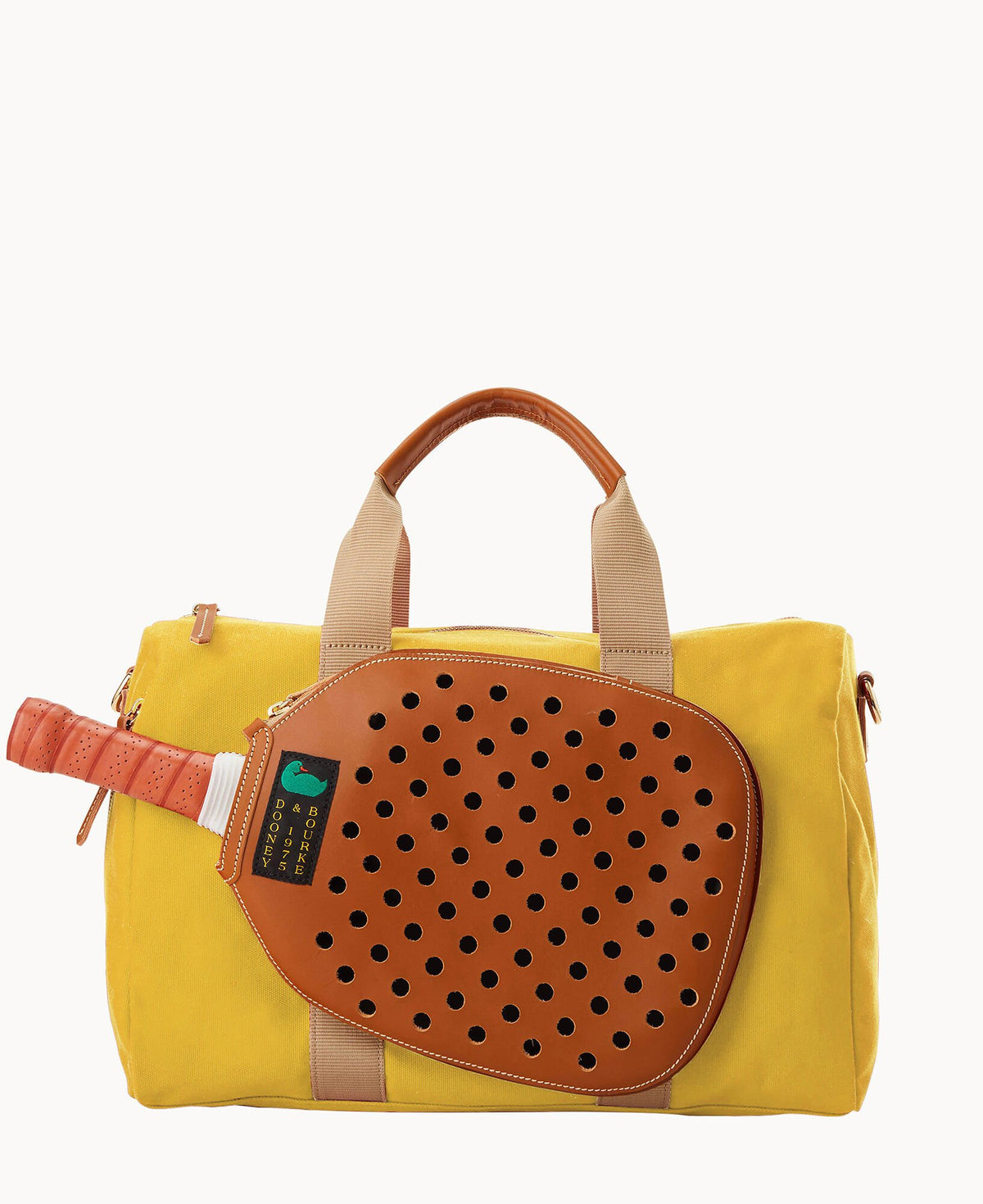 Dooney & Bourke Canvas Pickleball Duffle 40 Yellow