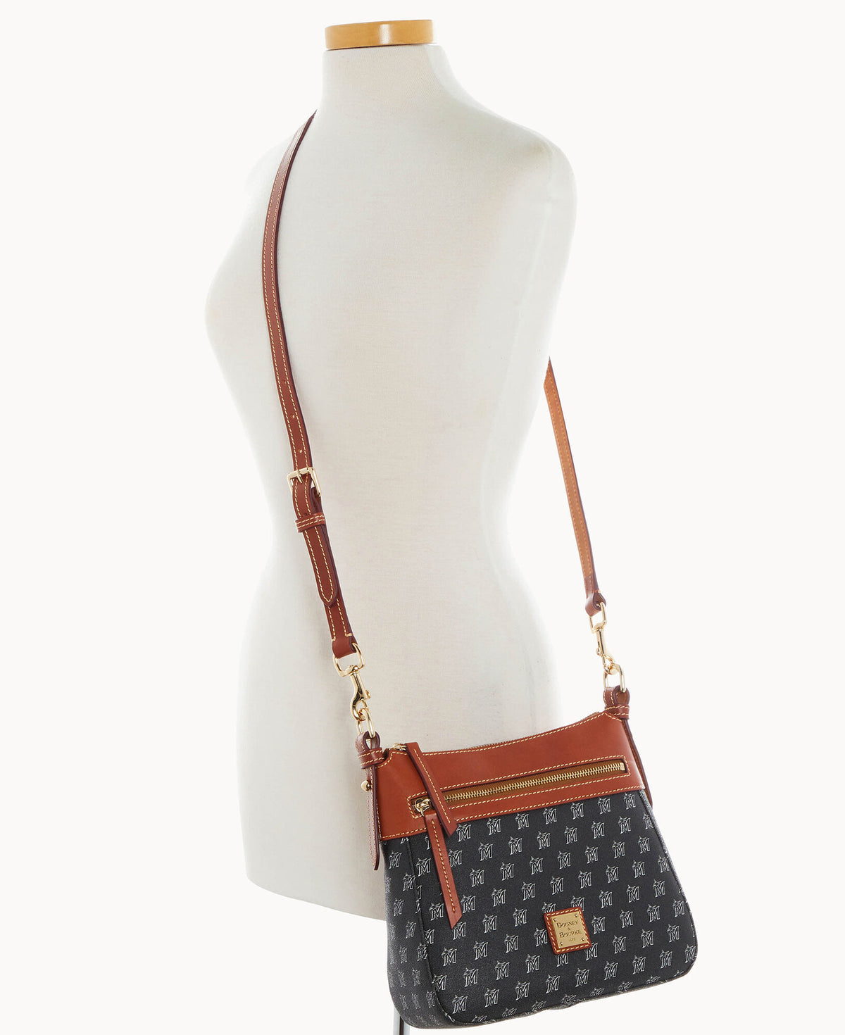 Dooney & Bourke MLB Marlins Crossbody 25 Black