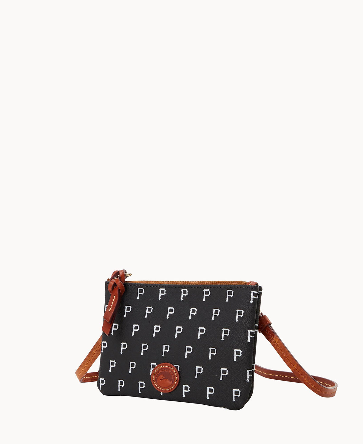 Dooney & Bourke MLB Pirates Top Zip Crossbody Black