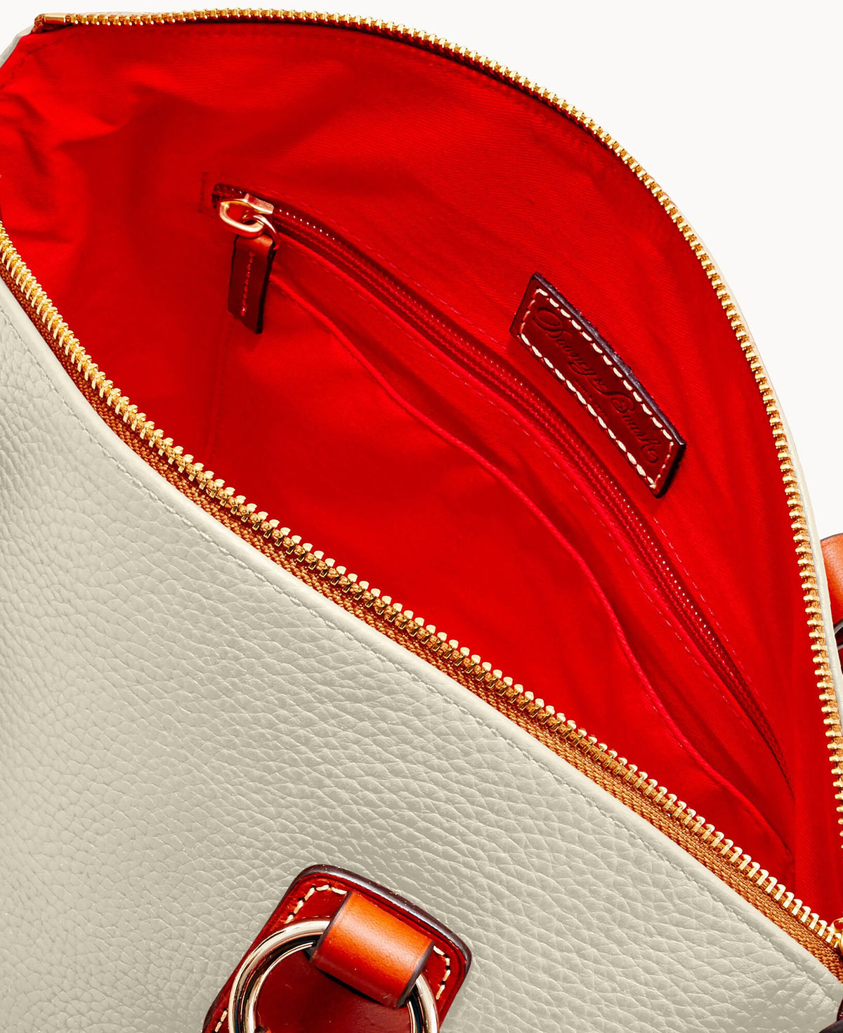 Dooney & Bourke Pebble Grain Bristol Satchel Bone