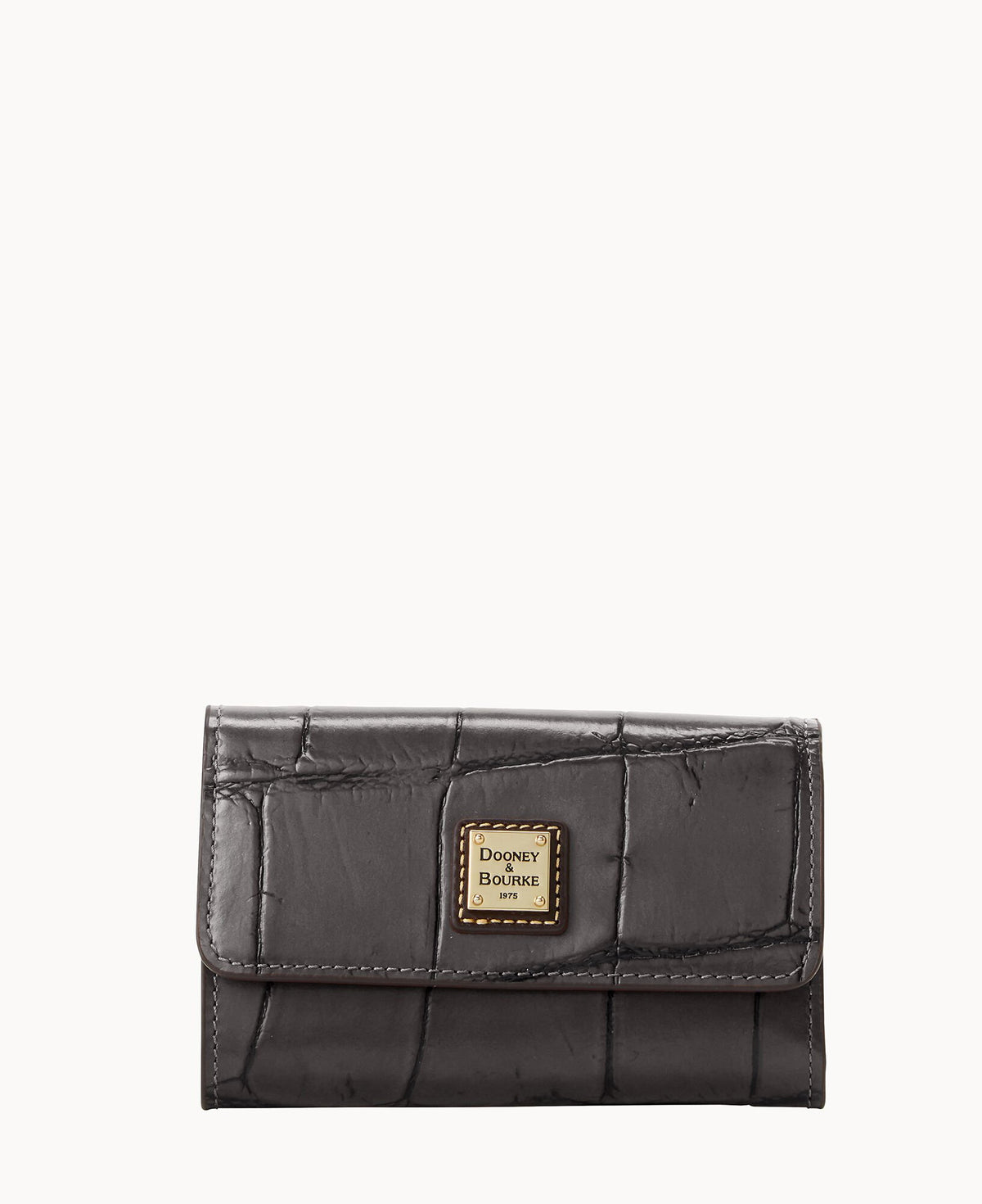 Dooney & Bourke Denison Flap Wallet Smoke Grey