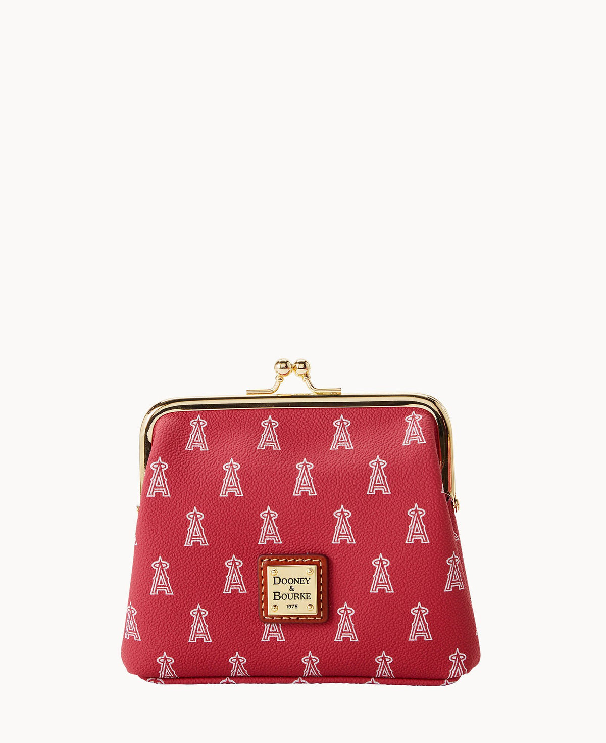 Dooney & Bourke MLB Angels Large Framed Purse Red