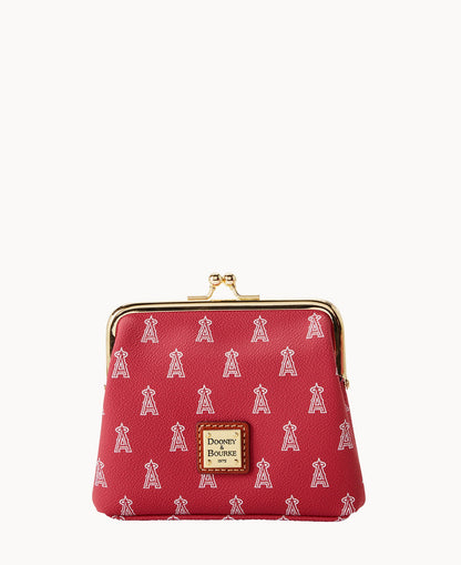 Dooney & Bourke MLB Angels Large Framed Purse Red