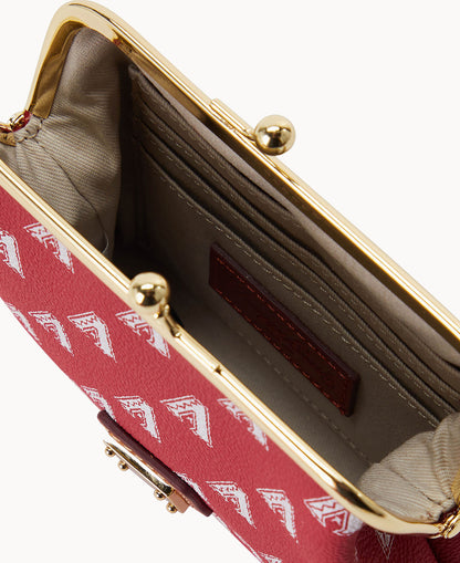 Dooney & Bourke MLB Diamondbacks Large Framed Purse Red