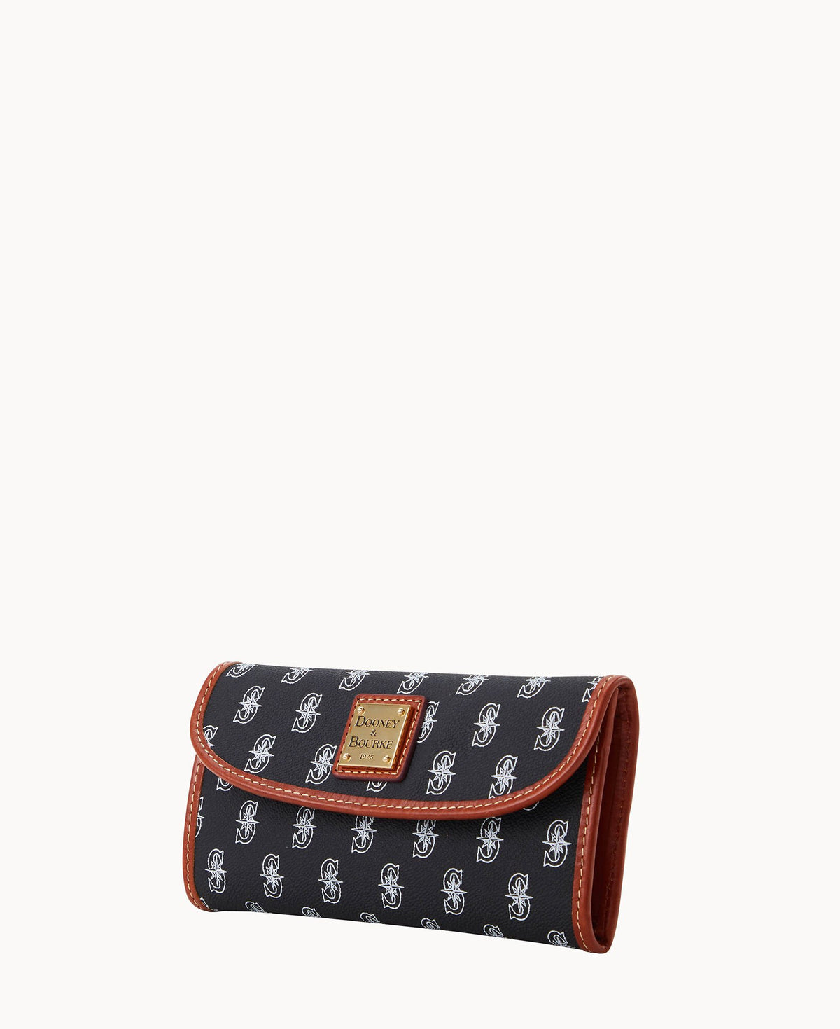 Dooney & Bourke MLB Mariners Continental Clutch Black