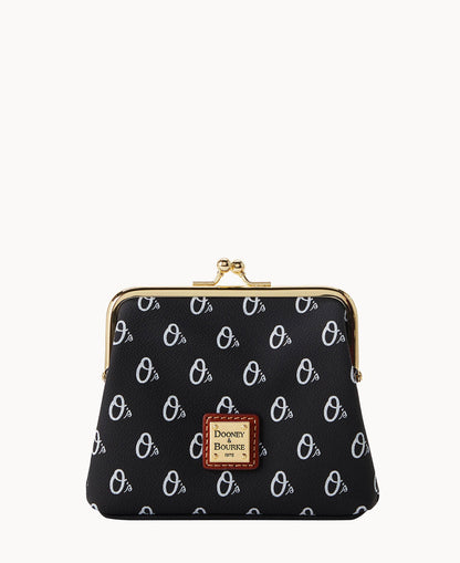 Dooney & Bourke MLB Orioles Large Framed Purse Black