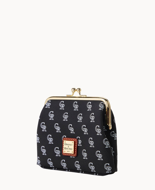Dooney & Bourke MLB Rockies Large Framed Purse Black