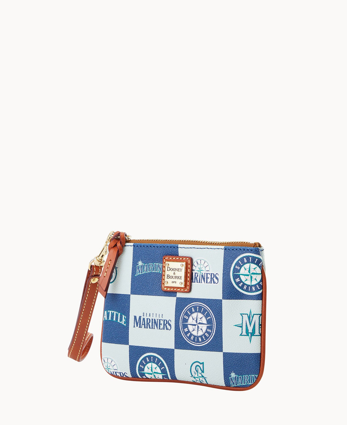 Dooney & Bourke MLB Mariners Stadium Wristlet Navy
