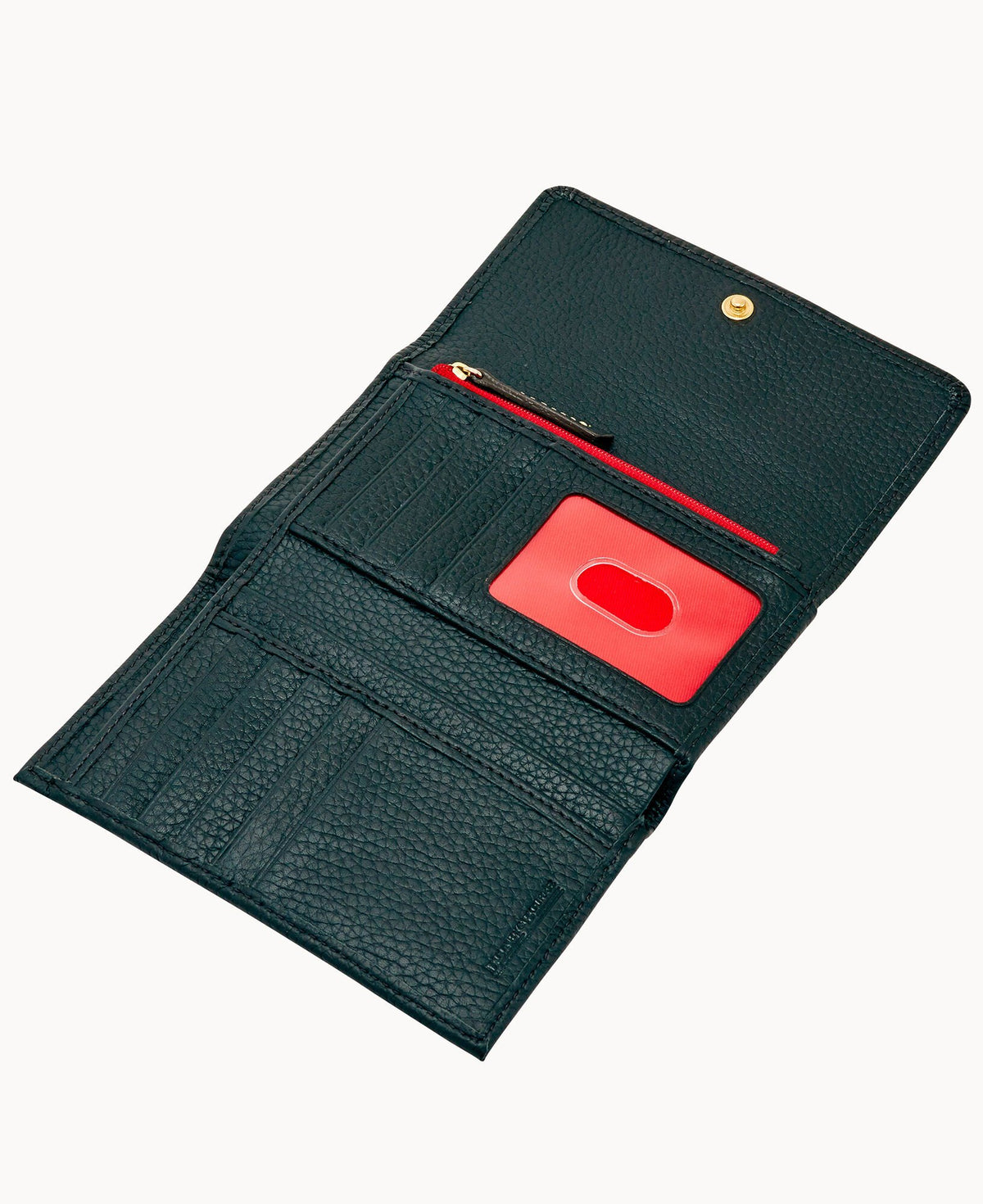 Dooney & Bourke Pebble Grain Flap Wallet Black