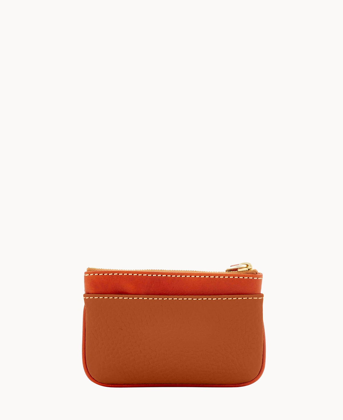 Dooney & Bourke Pebble Grain Small Coin Case Caramel